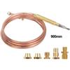 Termocoppie Valvola Gas Universale Kit Con 5 Dadi Burning Dispositivi Accessori