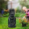 Statua Moai per Acquario, Ornamento Da Giardino per Pasqua