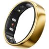 RingConn Gen 2 Anello Intelligente, Monitoraggio OSA, Nessun Abbonamento all'App, Batteria 12 Giorni, Tracker Stress, Frequenza Cardiaca, Salute Femminile, Android e iOS (11,Oro Reale)