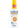 Ladival Spray protettivo solare per pelli sensibili dei bambini, SPF 50+: crema solare per bambini e neonati a partire dai 6 mesi, nutriente, extra impermeabile, con protezione cellulare 4 volte, 150