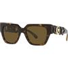 Versace Occhiali da Sole VE 4409 Dark Havana/Brown 53/19/140 donna