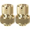 RIBIMEX - PRA/RLB.4218 - Raccordo rapido Acquastop - Ø19mm - In Ottone (Confezione da 2)
