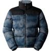 THE NORTH FACE 92 Crinkle Reversibile Nuptse Giacca Blue Dusk Low/Fi Hi/Tek Dye Print XXL