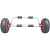 Carrello Porta Kayak Struttura Tubolare Carrello con Ruote Pneumatiche Silver
