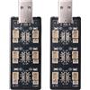 No 2 Adattatori per Caricabatterie USB 6CH A 3,7-3,8 V 1S LiHv Lipo, Scheda Ca5088