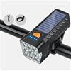 Luce LED Bici 800LM per Ciclismo Notturno Ricarica Solare Integrata 2000mAh