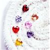 8 Pezzi Mix Colore Ceylon Zaffiro 6x6 MM Forma Cuore Loose Gemma Lotto R505