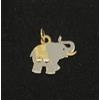 SR Pendente Oro 18K 750 Mls. Elefante Bicolore 13,8 Mm.