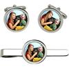 Giftshop UK TV Test Scheda Gemelli E Fermacravatta Set