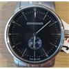 WENGER By Victorinox Swiss Army . Watch Made Sfera Nera Con Cinturino Acciaio