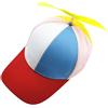 Cappello a elica divertente Cappellini per elicotteri Cappello a cilindro