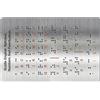 Braille Learning Board con Braille Set Completo Punti Rialzati per Studenti Non