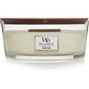WoodWick Ellipse Candela Profumata | Teak Bianco | con Stoppino Scoppiettante |