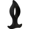 Anos Rc Plug anale con foro Nero 12 cm