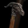Fatto a mano Bastone da passeggio Game of Throne Steampunk Gentlemen antico manico testa d...