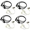 HQRP 4x HQRP Esterna Orecchio Loop 2-Pin Cuffie Ptt Microfono Per Cobra Serie Radio