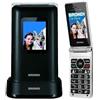 Brondi Amico Prezioso Cellulare a Conchiglia - Black