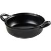 Leone Piatto Pentolino Melamina Nero c/ 2 Maniglie ø 15 h. 5,7 cm - Leone - Ristorante