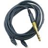 Cavo Nero per Cuffie Senhai HD580 HD600 HD650 HD565 HD58X con Adattatore