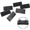 Plastic 6pc Set 65mm Ricambio Letto Stecca Tappo Nero O Taglio Calotta Titolari Plastica