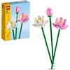 LEGO Creator Lotus Flowers Set, Bouquet Building Kit for Girls, Boys and Flower