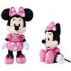 PTS MINNIE PELUCHE DISNEY 45 CM ROSA ORIGINALE
