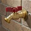 Rubinetto da Giardino in Ottone Compatibile 1/2 e 3/4