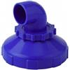 2 Pieces Bocchetta Piscina Curva Apertura 3 Cm Ugello Piscina Azzurro Plastica