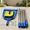 Skimmer con Asta Telescopica Set Completo Rete Fine Raccogli Foglie