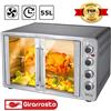 Bakaji Forno Fornetto Elettrico Ventilato 55 lt 2200 W Luce Doppia Porta Girarrosto