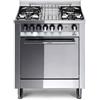 Lofra Cucina a Gas 4 Fuochi Forno a Gas Ventilato 70x50 cm Inox - M75GV