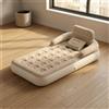 Letto Gonfiabile Tuftato Floccato Letto Gonfiabile con Schienale Imbottito