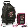 Safta Zaino con Trolley Staccabile Scuola Bambini K-pop Demon Hunters + Astuccio 3 zip
