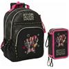 Safta Zaino Multi Round Scuola Bambini K-pop Demon Hunters + Astuccio 3 zip completo