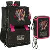 Safta Zaino Estensibile Scuola Bambini K-pop Demon Hunters + Astuccio 3 zip completo