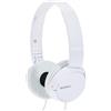 Sony Mdr-Zx110 Cuffie On-Ear, Bianco, Cablato, Cuffie Musica, Cuffia Pc Computer