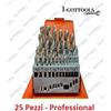 IRMAS Punte Trapano al cobalto per Acciaio Set 25pz HSS 1-13mm