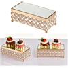 Supporto per torta Bling Base in metallo per Dessert in cristallo per Cupcake