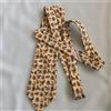 Salvatore Ferragamo Cravatta collo Salvatore Ferragamo nuova mai usata stampa animalier gialla...