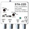 WEB Amplificatore da palo STA-22D 30dB 2 ingressi UHF 2 uscite