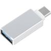 05E153A Adattatore Otg Di Ricarica Usb To Usb-c Silver Per Samsung Galaxy A22 A225