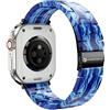 0B3F68A Forcell Cinturino Fa04 Originale Marblwe Blu Per Apple 42/44/45/49mm Watch 6 - 7