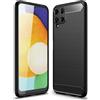 030D20A B-case Custodia Cover Effetto Metal Carbon Black Per Samsung Galaxy A22 4g A225