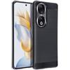 038CBAA Bcase Custodia Tpu Cover Case Effetto Metal Carbon Nero Honor 90 Rea-an0 Rea-nx9