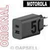 0B18FEA Motorola Caricabatterie Turbo Originale 50w Dual Black Per Moto G Power (2025)