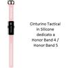0B3FCEA Tactical Cinturino 441 Watch Originale Silicone Per Honor Band 4 , Band 5 Rosa