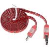 0625C5A Cavo Led Lace Luminoso Cordino Microusb Red Per Lg G Vista G2 Mini Lte G3 Lte-a