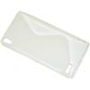 030C28A Ssyl S-line Custodia Tpu In Silicone Huawei Ascend P6 Trasparente Clear New