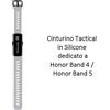 0B3FCCA Tactical Cinturino 440 Watch Originale Silicone Per Honor Band 4 ,band 5 Grey