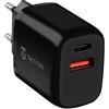 067D51A Tactical Caricabatterie A001 20w Usb+usb-c Black Per Huawei P30 Pro Y5 (2019) Y6